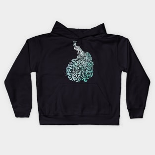 Peacock Celestial Kids Hoodie